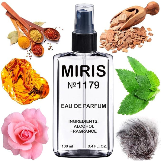 MIRIS No. 1179, Inspired by Golden Sand, Long-Lasting Unisex Eau de Parfum for Women & Men, Spray 3.4 Fl Oz / 100 ml