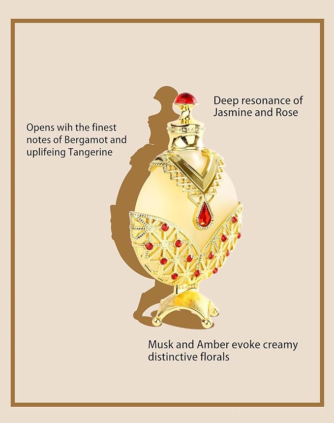 Huibao Gold Arabian Concentrated Perfume Oil, Arabic Perfumes for Women, Arabian Perfumes Oill- Long Lasting Perfume Oil (35ml)
