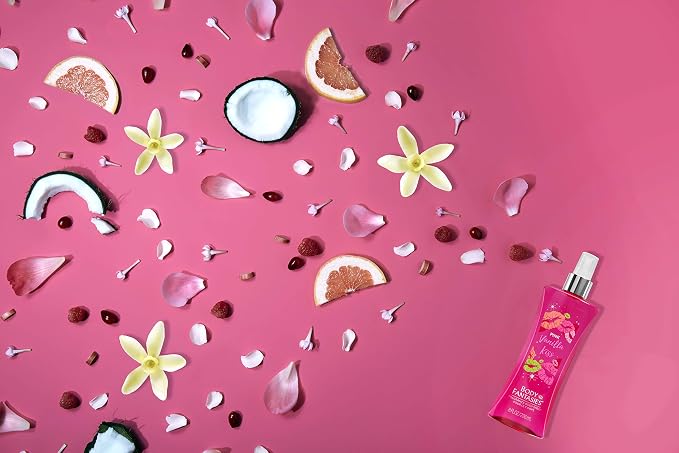 BODY FANTASIES SIGNATURE Fragrance Body Spray, Pink Vanilla Kiss Fantasy, 8 Fluid Ounce
