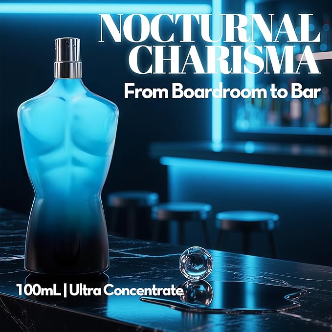 2PCS Mens Perfume Cologne Long Last Strong EDP Natural Spray Gift Set, with Cocoa, Dried Fruits, Woody Fragrance for Daliy Use, 3.4 Fl Oz / 100 mL Each (Blue for Men Ultra blue & Vanilla Tobacco)