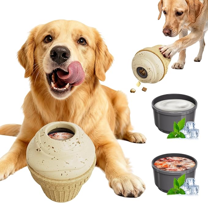 Indestructible Frozen Treat Dispenser Dog Chew Toy