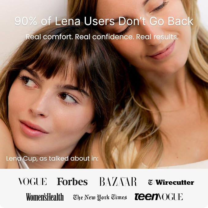 Lena Period Wipes for Teen Girls and Women - pH Balanced for Menstrual Cup and Feminine Hygiene, Flushable & Disposable Mini Compact Wipes, Clear, Non-Toxic Fragrance Free, Unscented Disc Cleaner