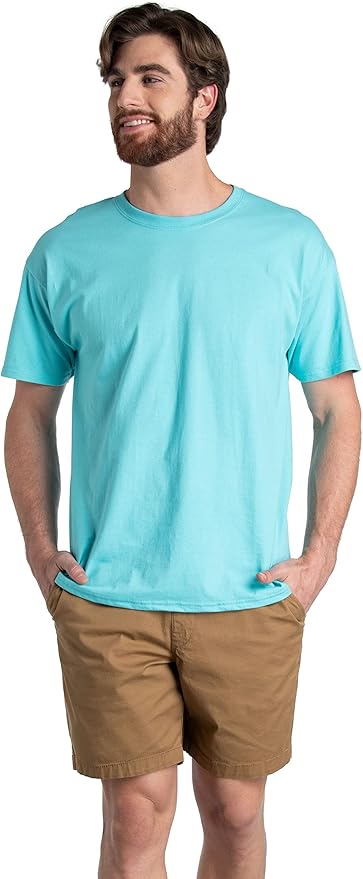 Fruit of the Loom Men's Eversoft Cotton Odor Control & Breathable Moisture Wicking T-Shirts