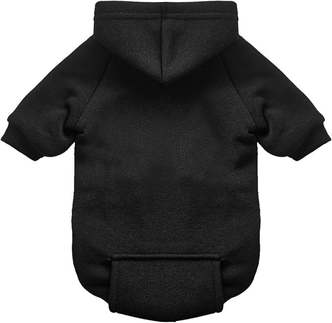 Soft Dog Hoodies for Small Dogs, Warm Fleece Puppy Clothes with Pocket | Jecikelon cold weather coat, cute puppy costume, breathable sweatshirt for dogs girl & boy, machine washable, easy on & off