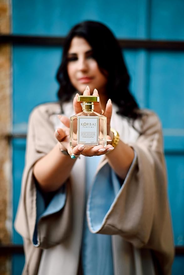 KORBAJ PARFUMS Musky Signature - Arabian Perfume for Women, Eau de Parfum Men with Sicilian Lemon, Bergamot- Patchouli, Jasmine - Sandalwood, Vanilla 100ml