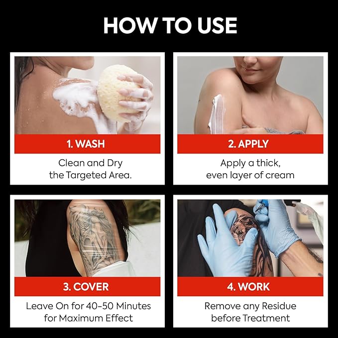 Numbing Cream Extra Strength: Long Lasting & Fast-Absorbing with Arnica and Emu Oil— Non-Greasy 50 mL 2 Bottles