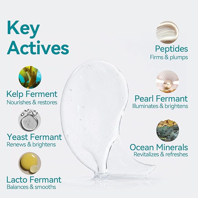 Tintark Marine Rebirth 3 Hydrogel Under Eye Patches (28 Pairs), Deep Sea Youth Revitalizing Mask with Peptide Complex & Pearl Ferment - Firming & Anti-Aging Treatment for All Skin Types