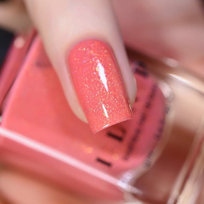 ILNP Riley - Coral Shimmer Holographic Nail Polish