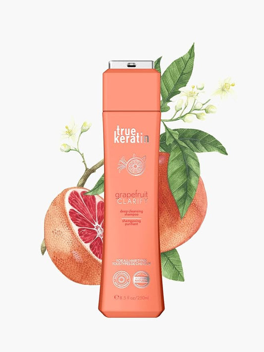 true keratin Grapefruit Clarify Shampoo Deep Cleansing Shampoo 8.5oz/250ml
