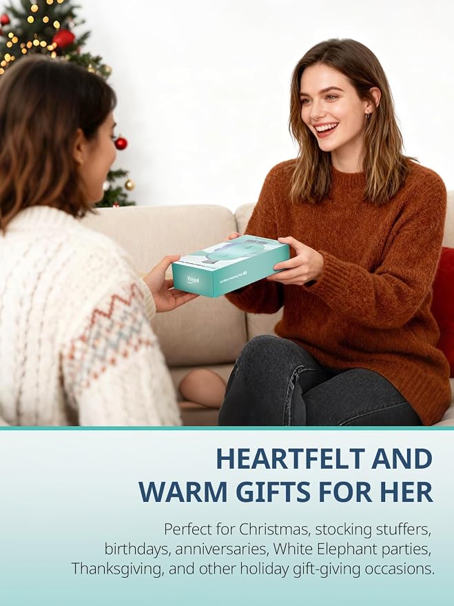 Slimpal Portable Heating Pad for Period Cramps, Electric Cordless Wearable Heat Pad Belt for Menstrual Cramps Relief, 3 Timer Auto Off Setting, Stocking Stuffers Christmas Gifts Her Women Girl, Pink