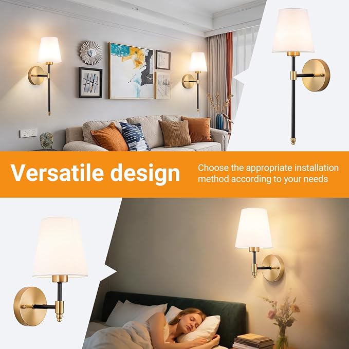 Nekhung Battery Operated Wall Sconces Set of 2, Wireless Wall Light with 10000mAh RGB Dimmable Magnetic Bulb, Rechargeable Wall Sconce with Remote Control for Bedroom Living Room