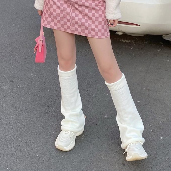 Sexybody Women's Leg Warmers Fashion Knit Warmers Long Socks Cute Y2K Kawaii Japanese Lolita Harajuku Accessories for Girls