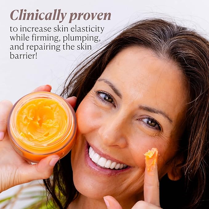 Nakery Collagen Cushion Pressed Serum, Anti Aging Face Cream and Hydrating Serum with Retinol and Peptides, Skin Tightening Cream for Wrinkles and Stretch Marks, Smooths Texture, Made in USA