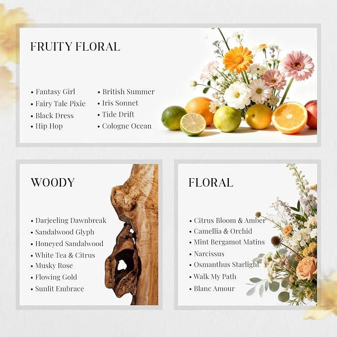 HIQILI Discovery Fragrance Oil Gift Set for Diffuser, Candle & DIY Perfume | Ideal for Candle & Perfume Making, Long-Lasting Scent from 8 Curated Notes, Non-Toxic, Beautiful Packaging