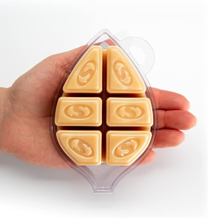 Shortie's Candle Company Pumpkin Souffle Natural Soy Wax Melts - 1 Highly Scented 3 Oz. Bar - Made with 100% Soy and Essential Fragrance Oils - Phthalate & Paraffin Free, Vegan, Non-Toxic