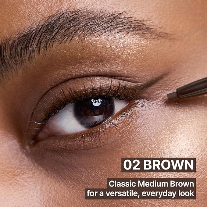 CLIO Sharp So Simple Waterproof Pencil Liner, 2mm Ultra Slim Precision Tip, Smooth Tug Free Glide, Smudge Resistant Long Wear Formula, Clean Eye Definition, Easy Control For Daily Makeup (002 Brown)