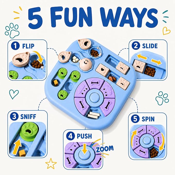 Interactive Cat Puzzle Toy, Maze Slow Feeder, 11.02in