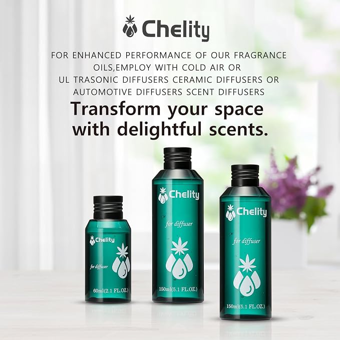 Chelity Hotel Scents Dubai Diffuser Oil, 5.1Fl Oz (150ml),Home Luxury Aroma & Hotel Fragrance -Essential Oils for Diffuser Oil Refill