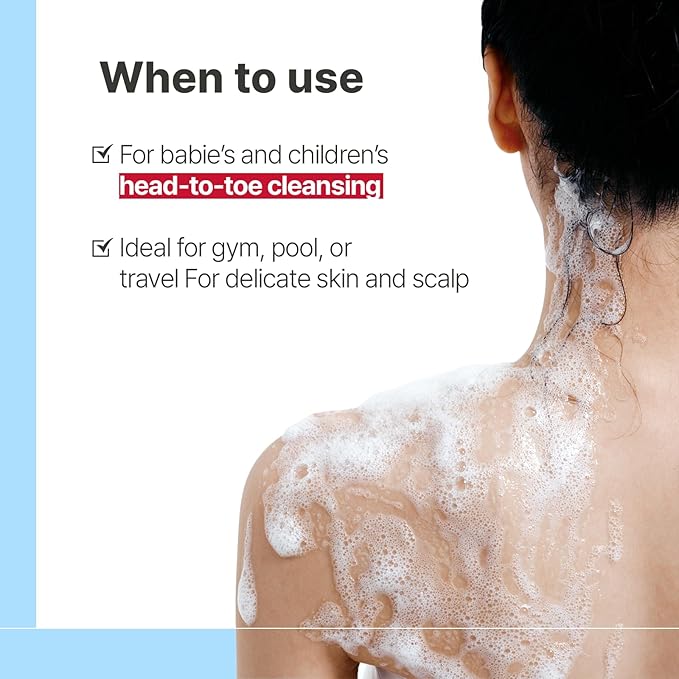 Illiyoon Ceramide Ato 6.0 Top to Toe Wash - Mild Cleanser for Baby body, 16.9 Fl Oz (500ml)