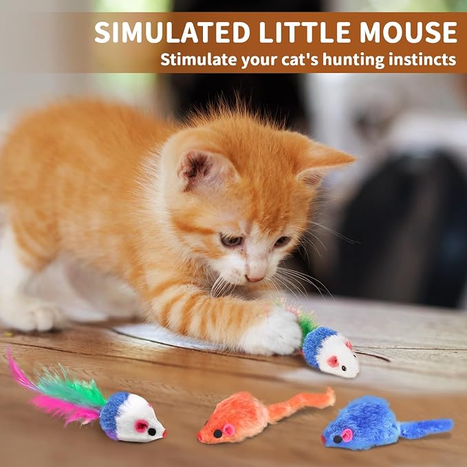 iCAGY 25 Pcs Cat Toys Set, Cat Tunnel Toy for Indoor Cats, Kittens