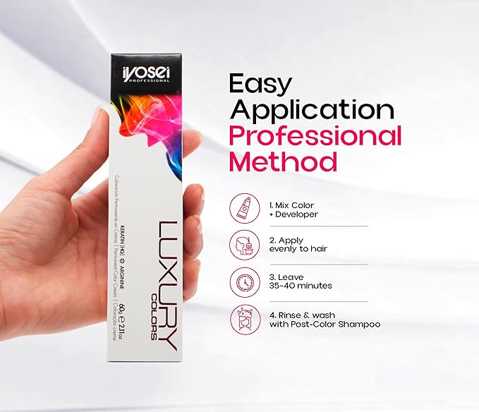 Iyosei Professional Luxury Color #04 Brown Permanent Hair Dye – Cream Hair Color with Micropigmentation & Keratin – Long Lasting Brown Shade for Women – Full Coverage