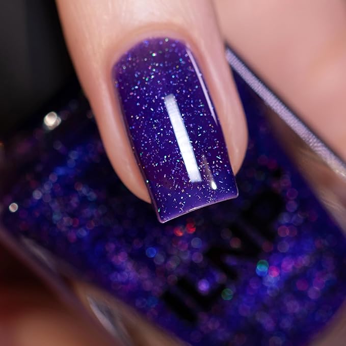 ILNP Grapevine - Concord Grape Holographic Jelly Nail Polish
