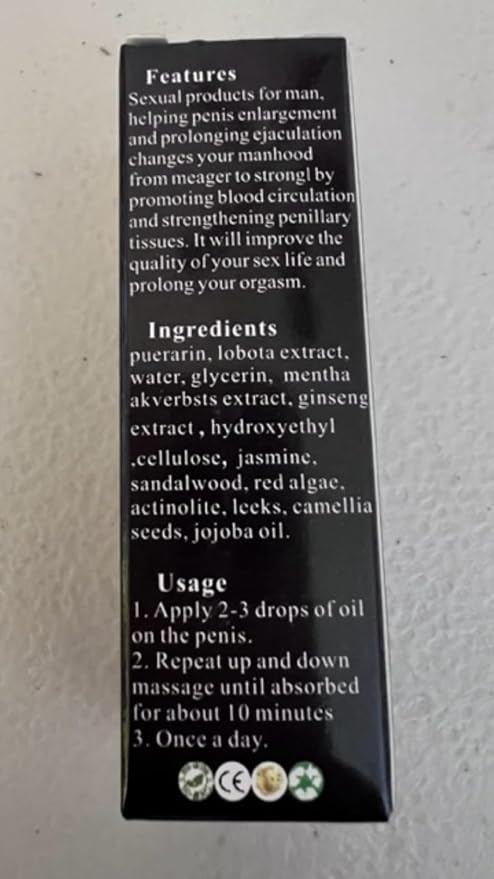 Enlarge Oil Red for Men Enlargement Massage 10ml by Tonisaberey (5)