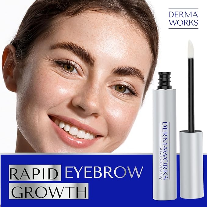 ADVANCED EYEBROW GROWTH SERUM – Eyebrow Serum to Grow Brows - Rapid Brow Growth Treatment - Brow Conditioner & Thickener - Suero para Cejas Crecimiento - Crecimiento de Cejas by DERMAWORKS