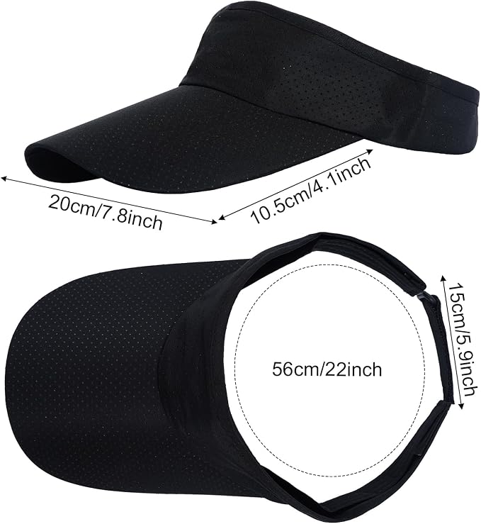 choyaxo 3pcs Sun Visor Hats UV Protection Beach Hats Golf Caps for Men Women Summer Beach Pool Sports Golf