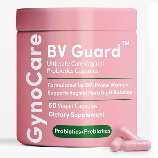 Bacterial Vaginosis Symptoms Relief for Women | Natural Homeopathic Supplement for Odor, Itching, Discharge, BV, and Vaginal Microbiota Imbalance | 60 Capsules for pH Balance and Daily Support