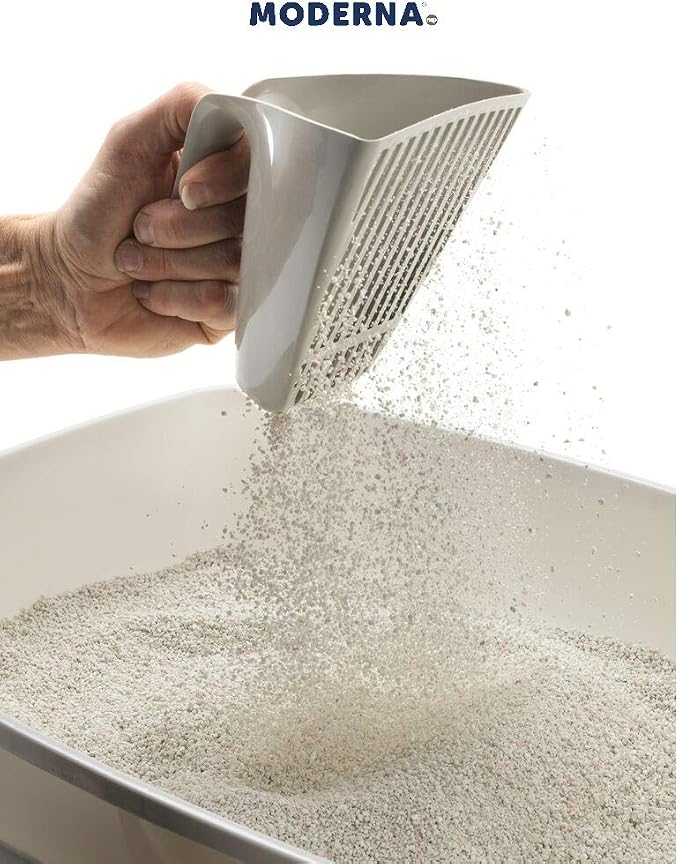 Moderna Jumbo Litter and Scoop, Grey, Plastic, 1 Count