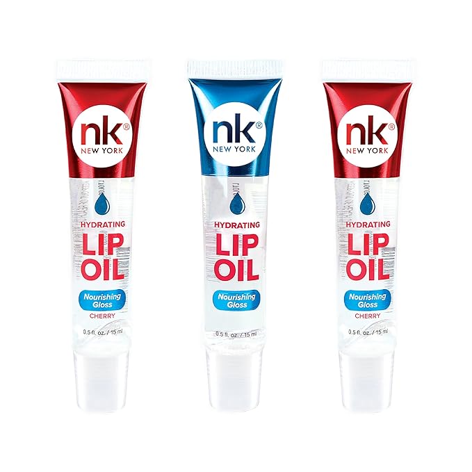Nicka K Hydrating Lip Oil Nourishing Glass (GLOSS-CHERRY2PK)