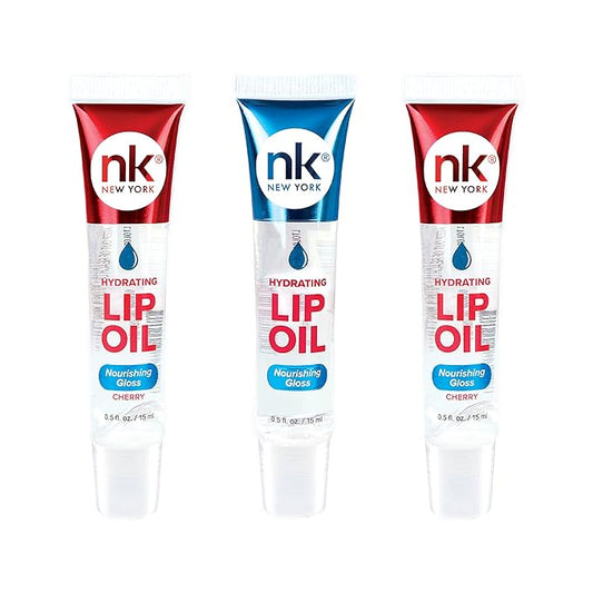 Nicka K Hydrating Lip Oil Nourishing Glass (GLOSS-CHERRY2PK)