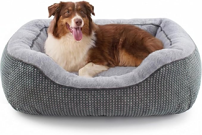 Large Dog Beds Large Sized Dog, Washable Orthopedic Warming Soft Sleeping Durable with Anti-Slip Bottom