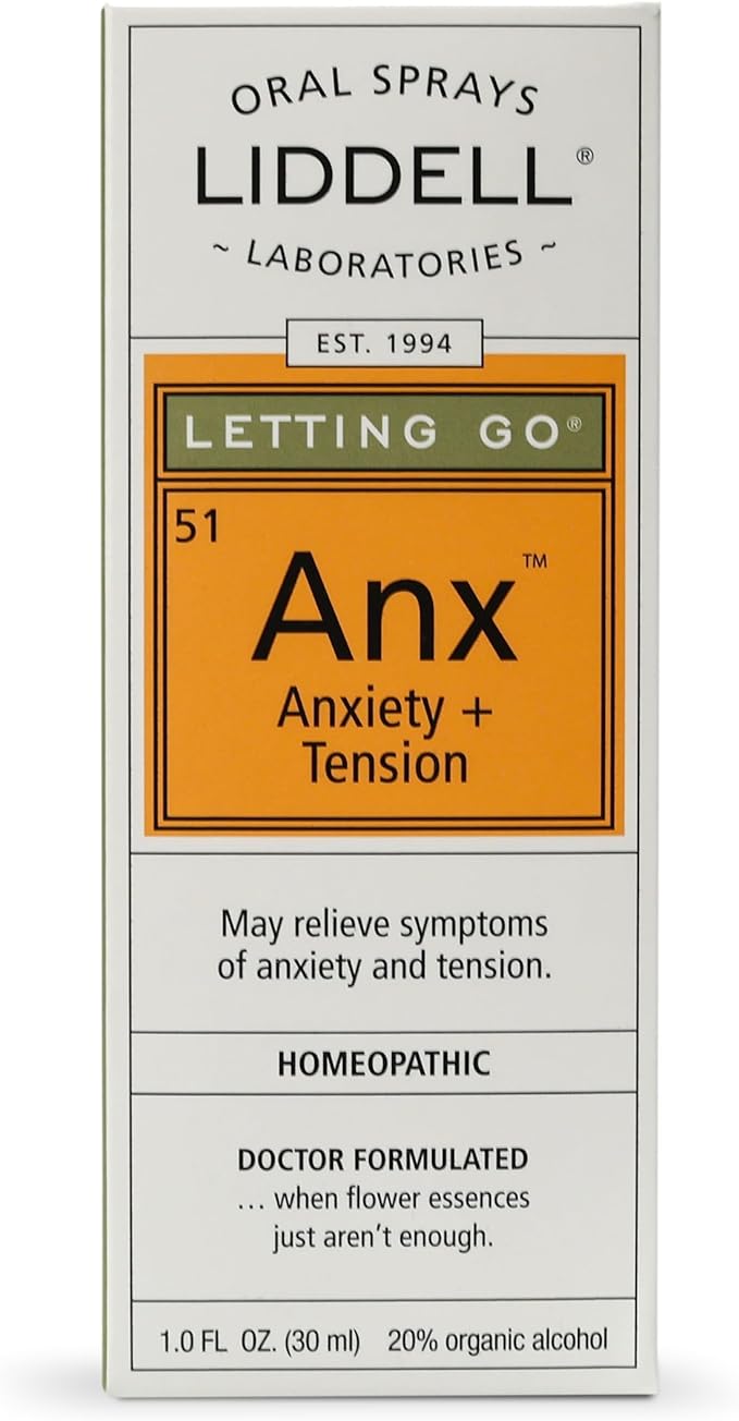 Liddell Letting Go - Homeopathic Remedies - Oral Spray for Symptoms of Anxiousness, Stress and Restlessness - Natural Calm Spray - 1.0 fl. Oz.