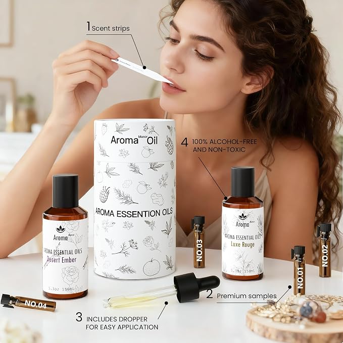 Hotel Scents Luxe Rouge 150mL Essential Oil Scent for Diffusers - The Exotic Spice of Saffron, Ambergris, Woody nuances, and Musk - Oil Blends for Aromatherapy - Home Luxury & Hotel Scent Collection