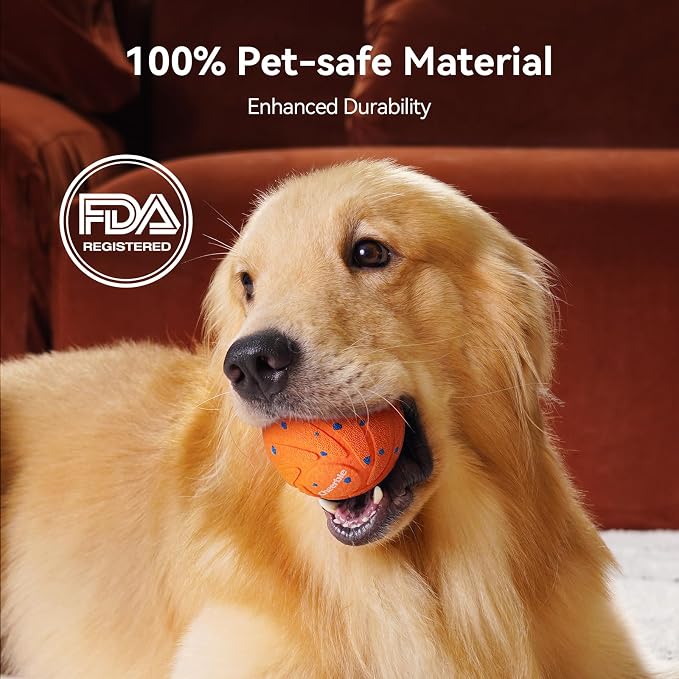 Cheerble Smart Interactive Dog Toy, Wicked Ball AIR, E-TPU Material | Automatic Moving, Bouncing, and Rotating, IPX7 Waterproof Rating, Active Rolling Ball for Puppy, Medium and Large Dogs