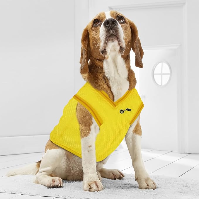 Pets First NBA Utah Jazz Dog Jersey, Medium- Tank Top Basketball Pet Jersey