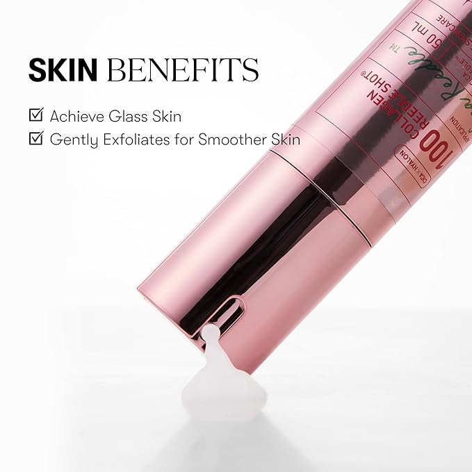 VT COSMETICS Pink Reedle Shot 100, Collagen Microneedling Serum, Firming & Elasticity, 500Da Collaagen Extract, Soft & Glass Skin, Pink Collaagen Serum, Korean Skin Booster 1.69Fl Oz(50ml)