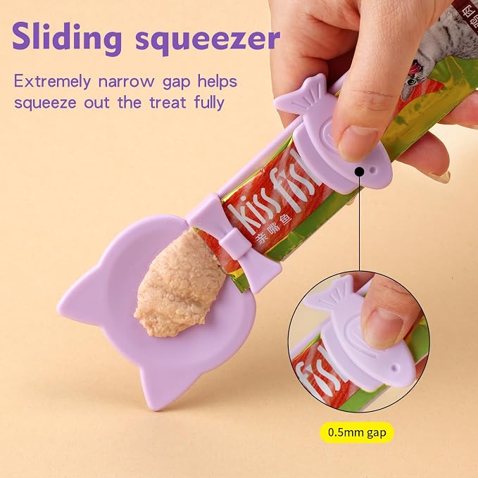 LICKJIMO-3PCS Cat Treat Dispenser,Lickable Churu Spoon for Kitten(3 Color) | big size