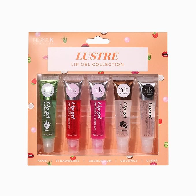 NICKA K NEW YORK Lip Gel Collection, High Shine, Non-Sticky, Lightweight Lip Gloss (MLLG02N Lustre)