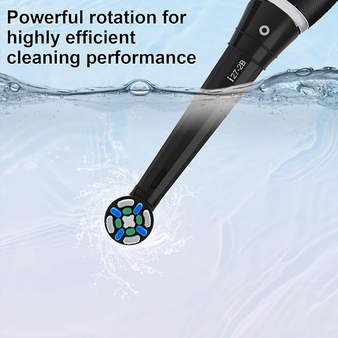 iO Replacement Heads Compatible with Oral b iO 2/3/4/5/6/7/8/9/10 Series Electric Toothbrush,Gum Care Toothbrush Head Compatible with Oral b iO Replacement Heads,Black