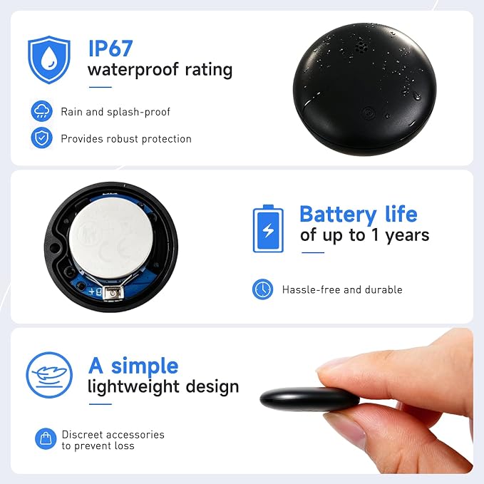 iTagpro GPS Tracker. Bluetooth Locator - Lightweight and Waterproof, Compatible with iOS and Android. Suitable for Locating Keys, Wallets, Pets, Travel, Children, and The Elderly.