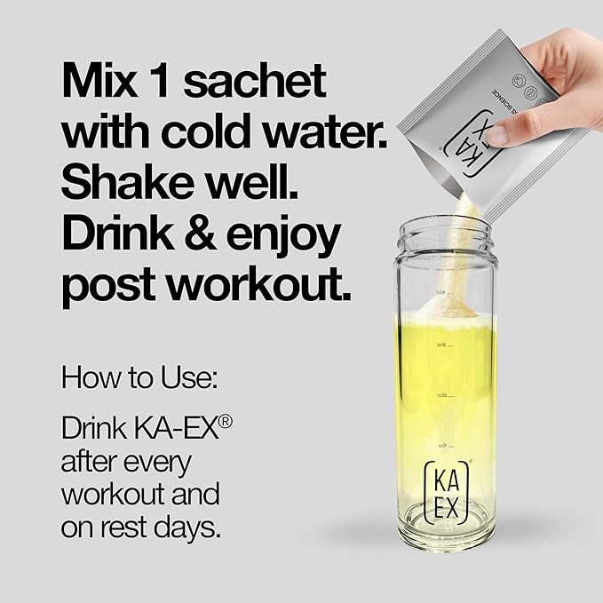 KA EX - Cortisol Stress Reducer for Athletes | Post-Workout Recovery Gamechanger | Clinically Tested and Trusted by Thousands of Pro Athletes | Swiss Science I Vegan (9 Servings (3X 3-Pack))