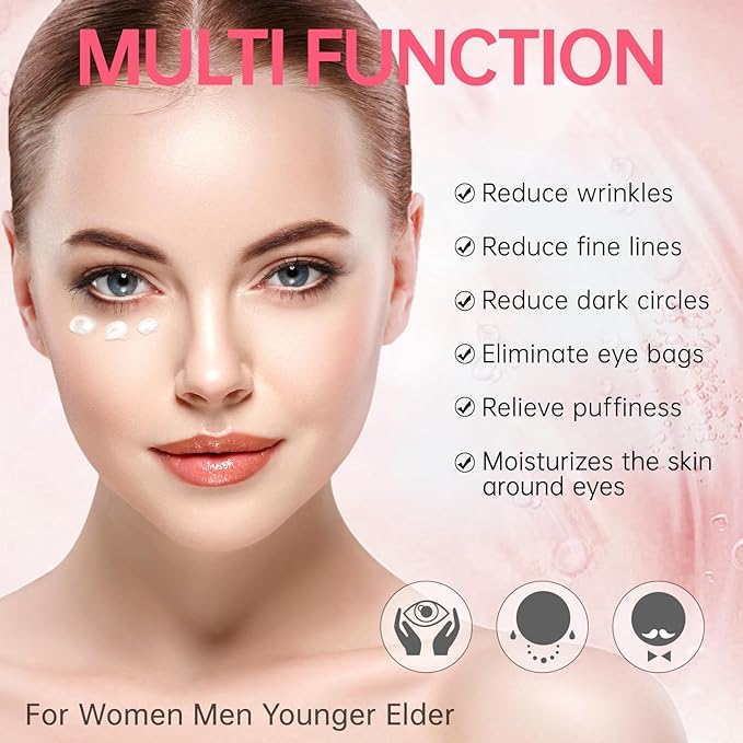 Instant Reduction of Eye Bags -Retinol Eye Cream Dark Circles,Bags Under Eyes,Eye Repair Cream AntiAging Moisturizer,retinol,Under Eve Care Creams Suit Women Men EyeFirm Smooth fimming eye-0.7 OZ-EEE
