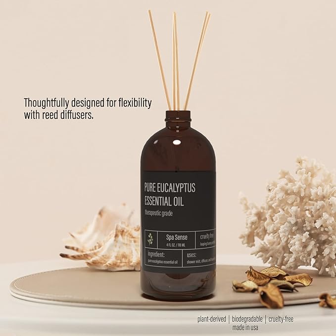 Pure Eucalyptus Oil Shower Mist and Steam Room Spray - Room Spray and Eucalyptus Spray for Shower - Premium Aromatherapy Essential Oil Spray - 4 Ounce, 2 Pack