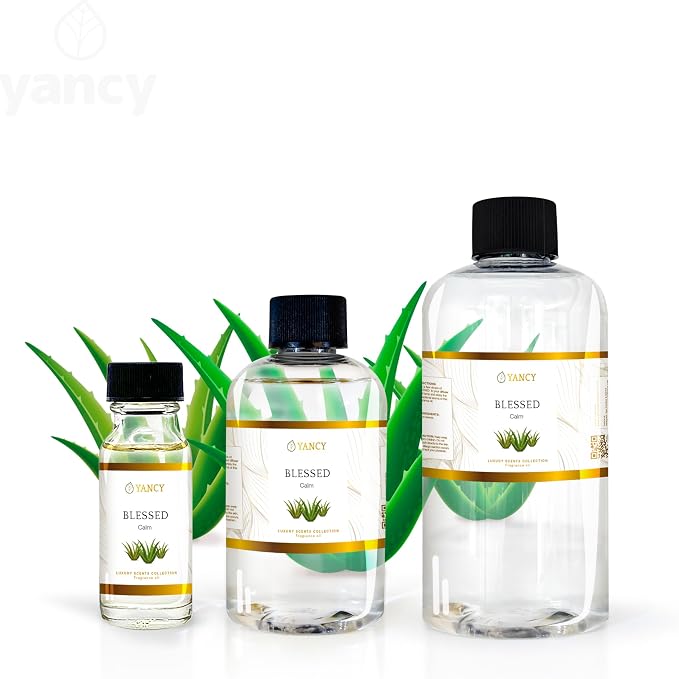 YANCY Blessed Luxury Collection Fragrance Oil (1/2 oz), Soft Spiritual Scent, Ideal for Diffusers, Oil Burners & Aroma Lamps, Calming Aroma to Set a Peaceful Intention