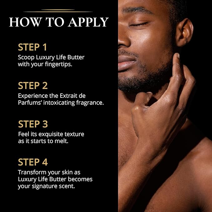 LUXURY LIFE BUTTER - Scented, Luxurious Body Butter With All-Natural Hyaluronic Acid For Soft, Hydrated Skin - For Men & Women - Suitable For All Skin Types - Luxury Life Trunk Collection 240 oz.