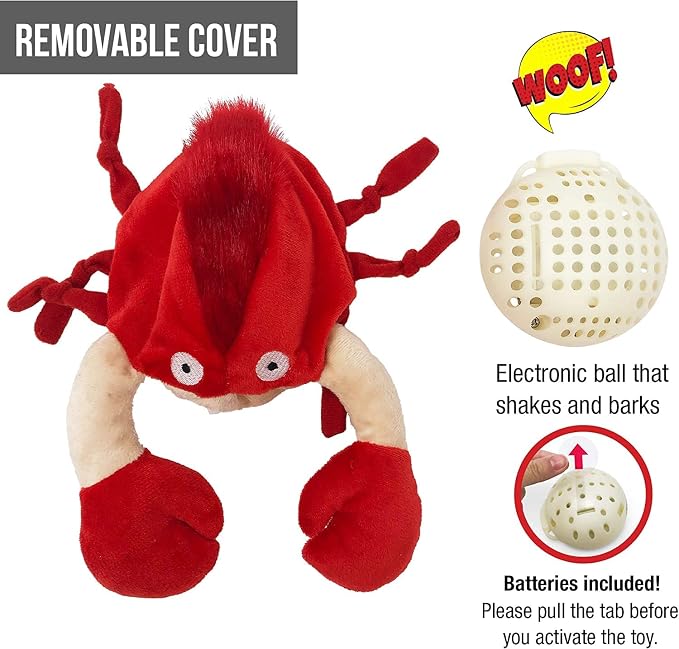 Hyper Pet Doggie Pal Interactive Dog Toys (Dog Toy that Wiggles, Vibrates, and Barks Plush Toys for Boredom and Stimulating Play) | Lifelike movement busts boredom with stimulating play sessions, keeps curious pups engaged, entertained and active daily
