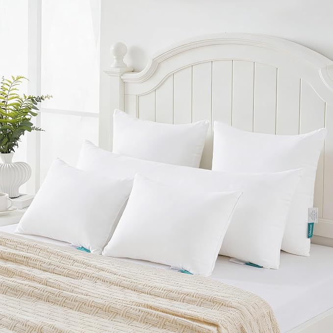 Oubonun 14 x 36 Throw Pillow Inserts Set of 1 | Soft, Plush & Decorative Down Alternative Pillows for Couch Sofa Bed, Machine Washable - White, Pack of 1